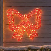 Luminea Oren 3D Lit Bow LED Christmas Light Display