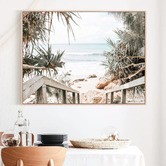 Le Concept Art Beach Hideaway Framed Canvas Wall Art