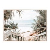 Le Concept Art Beach Hideaway Framed Canvas Wall Art
