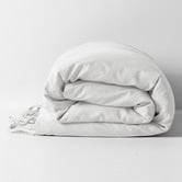 Aura By Tracie Ellis White Maison Vintage Linen-Blend Quilt Cover
