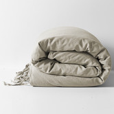 Aura By Tracie Ellis Natural Maison Vintage Linen-Blend Quilt Cover