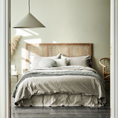 Aura By Tracie Ellis Natural Maison Vintage Linen-Blend Quilt Cover