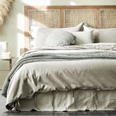 Aura By Tracie Ellis Natural Maison Vintage Linen-Blend Quilt Cover