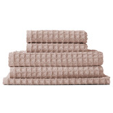 Aura By Tracie Ellis Pink Clay Waffle Cotton Towel