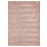 Aura By Tracie Ellis Pink Clay Waffle Cotton Towel