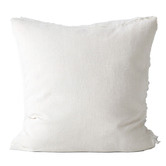 Aura By Tracie Ellis Fringed Vintage Wash Square Linen Cushion