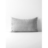 Aura By Tracie Ellis Fringed Vintage Wash Rectangular Linen Cushion