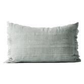 Aura By Tracie Ellis Fringed Vintage Wash Rectangular Linen Cushion
