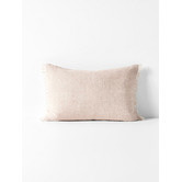 Aura By Tracie Ellis Fringed Vintage Wash Rectangular Linen Cushion