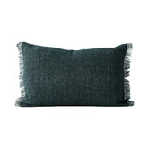 Aura By Tracie Ellis Fringed Vintage Wash Rectangular Linen Cushion ...