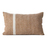 Aura By Tracie Ellis Herringbone Rectangular Pure Linen Cushion