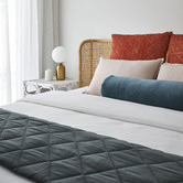 Aura By Tracie Ellis Luxury Velvet Bolster Cushion
