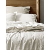 Aura By Tracie Ellis White Maison Vintage Linen-Blend Quilt Cover