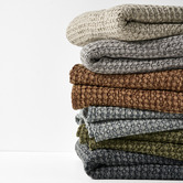 Aura By Tracie Ellis Waffle Cotton Throw