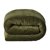 Aura By Tracie Ellis Caper Luxury Velvet Queen Quilt Cover