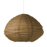 Aura By Tracie Ellis Cloud Fringed Oval Pendant Shade