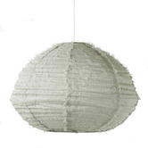 Aura By Tracie Ellis Cloud Fringed Oval Pendant Shade