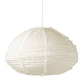 Aura By Tracie Ellis Cloud Fringed Oval Pendant Shade