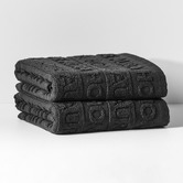 Aura By Tracie Ellis 2 Piece Ava Cotton Tea Towel Set