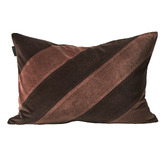 Aura By Tracie Ellis Striped Luxury Rectangular Velvet Cushion