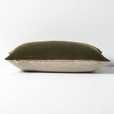 Aura By Tracie Ellis Luxury Rectangular Velvet &amp; Linen Cushion