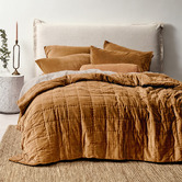 Aura By Tracie Ellis Maple Luxury Velvet Coverlet