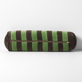 Aura By Tracie Ellis Striped Luxury Velvet Bolster Cushion