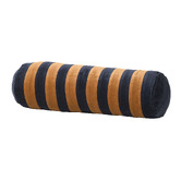 Aura By Tracie Ellis Striped Luxury Velvet Bolster Cushion