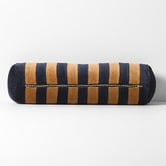 Aura By Tracie Ellis Striped Luxury Velvet Bolster Cushion