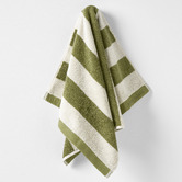 Aura By Tracie Ellis Riviera Stripe Cotton Bathroom Towels