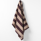 Aura By Tracie Ellis Riviera Stripe Cotton Bathroom Towels