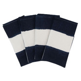 Aura By Tracie Ellis Riviera Stripe Cotton &amp; Linen Napkins