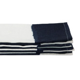 Aura By Tracie Ellis Riviera Stripe Cotton &amp; Linen Napkins