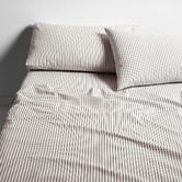 Aura By Tracie Ellis Ticking Stripe Cotton Sheet Set