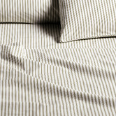 Aura By Tracie Ellis Ticking Stripe Cotton Sheet Set