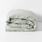Aura By Tracie Ellis Chambray Fringe Linen &amp; Cotton Quilt Cover