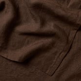 Aura By Tracie Ellis Chocolate Emile Linen Flat Sheet