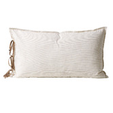 Aura By Tracie Ellis Chambray Mini Stripe Linen &amp; Cotton Standard Pillowcase