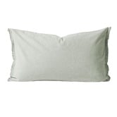 Aura By Tracie Ellis Chambray Fringe Linen &amp; Cotton Standard Pillowcase