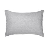 Aura By Tracie Ellis Chambray Fringe Linen &amp; Cotton Standard Pillowcase