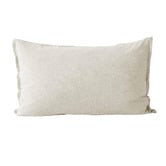 Aura By Tracie Ellis Chambray Fringe Linen &amp; Cotton Standard Pillowcase