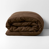 Aura By Tracie Ellis Chocolate Emile&nbsp;Linen Quilt Cover