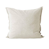 Aura By Tracie Ellis Chambray Fringe Linen &amp; Cotton European Pillowcase