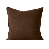 Aura By Tracie Ellis Chocolate Emile Linen European Pillowcase
