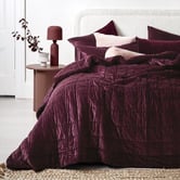 Aura By Tracie Ellis Luxury Cotton Velvet Coverlet