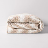 Aura By Tracie Ellis Ticking Stripe  Cotton Coverlet