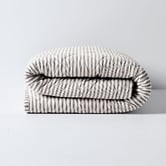 Aura By Tracie Ellis Ticking Stripe  Cotton Coverlet