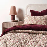 Aura By Tracie Ellis Mulberry Oasis Cotton Queen/King Coverlet