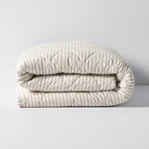 Aura By Tracie Ellis Ticking Stripe  Cotton Coverlet