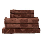 Aura By Tracie Ellis 5 Piece Palma Australian Cotton Bathroom Towel Set